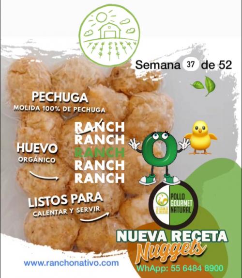 Nuggets de pollo gourmet naturales / 500 g. Aprox. (12 pzas.)